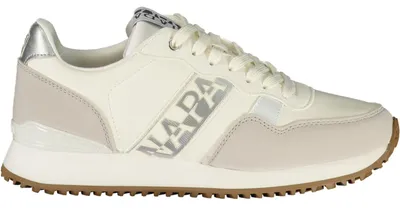 Image de Élégantes baskets blanches pour femmes, avec des détails contrastés, pour le sport et les loisirs