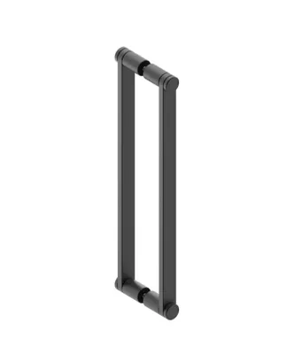 Obrázek produktu pro Rujzdesign úchytka na sprchové dveře 13.006 DOT - povrch: velvet černá, rozteč: 224 mm