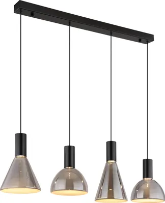 Produktbild von Globo Lighting Hängeleuchte Metall schwarz matt, LED
