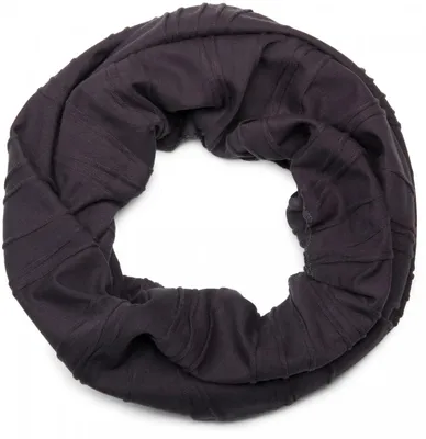 Produktbild von styleBREAKER Loop Schal mit Falten Muster, Schlauchschal, Tuch, Uni 01018082