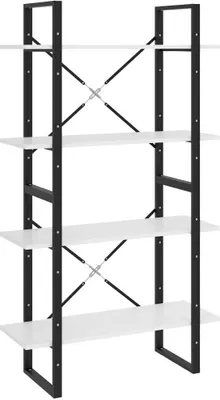 Produktbild von vidaXL Bücherregal 4 Fächer Weiß 80x30x140 cm Holzwerkstoff