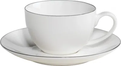 Produktbild von Maxwell & Williams Edge Espressotasse mit Untertasse, Premium-Keramik, FX0029