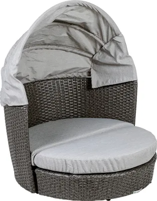 Produktbild von greemotion Hundesofa grau 100,0 x 100,0 x 61,0/100,0 cm