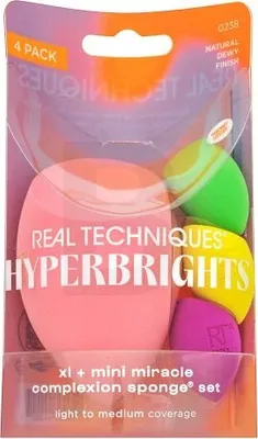 Produktbild von Real Techniques Hyperbrights XL + Mini Miracle Complexion Sponge Set Make-up Schwämmchen - Set