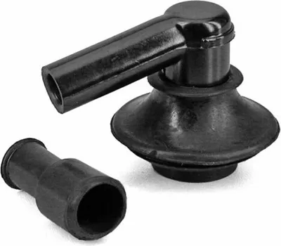 Produktbild von TNT Zündkerzenstecker 90 Grad schwarz mit Gummidichtung universal