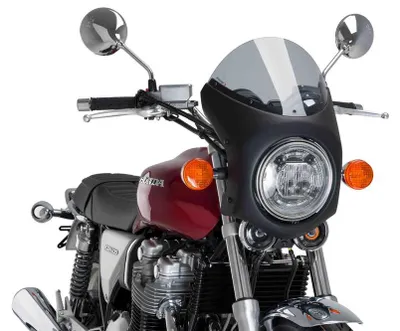 Produktbild von Windschild Puig Retro-Halbverkleidung mit ABE für Triumph Bonneville T100, Honda CB1100EX, Benelli Imperiale 400, Bsa Gold Star 650, Mash Black Seven