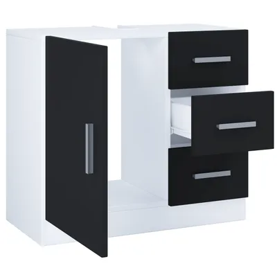 Produktbild von VCM Waschbeckenunterschrank "Zalo XL" Schwarz