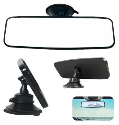 Produktbild von Auto Rückspiegel mit Saugnapf Panorama Innenspiegel 200 x 60 mm für PKW LKW SUV