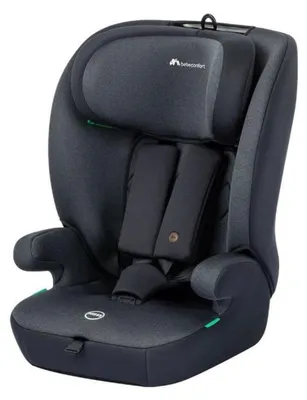 Image de Bebeconfort Grow i-Safe, Siège enfant évolutif 15 m-12 ans, 76-150cm, Rehausseur de siège, Protection contre les chocs latéraux, 11 positions d'appui-tête, Mineral Black