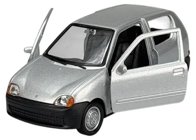 Produktbild von Welly Fiat Seicento Silber 1:34 Die Cast Metall Modell Neu im Kasten 43855