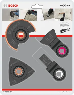 Obrázek produktu pro Bosch 2 608 661 695, Sada listů, Taška, Vysokouhlíková ocel, 4 kusů, Blistr