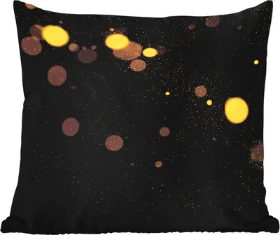 Produktbild von MuchoWow® Outdoor Kissen - Gold - Abstrakt - Luxus - Schwarz - 50x50 cm - Wetterfest - Lounge Kissen - Komfortabel - Kissen mit Bild