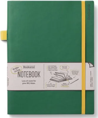 Produktbild von Bookaroo Journal Notizbuch groß - Dunkelgrün