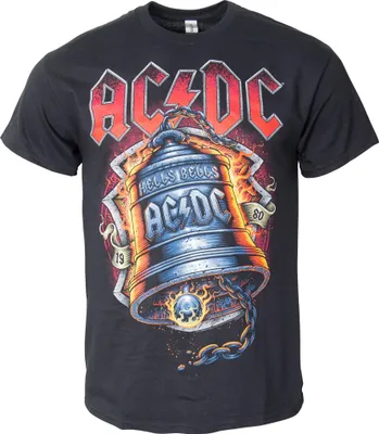 Produktbild von AC/DC - T-Shirt Hells Bells Flames - schwarz