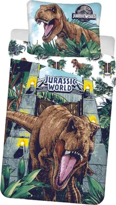 Produktbild von Leinen Jurassic World Roar leuchtender Effekt 140x200, 70x90 cm