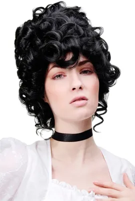 Produktbild von WIG ME UP Perücke Rokoko Barock Schwarz GFW1675-1B