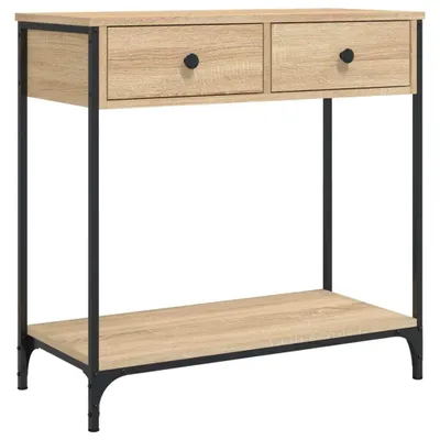 Zdjęcie produktu dla vidaXL Stolik konsola dąb sonoma 75x34,5x75 cm materiał drewnopochodny