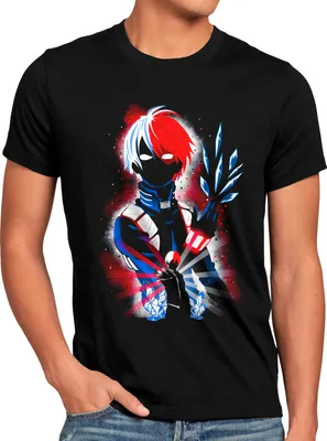 Produktbild von style3 Powerful Todorki Herren T-Shirt superhero japan acade mia manga