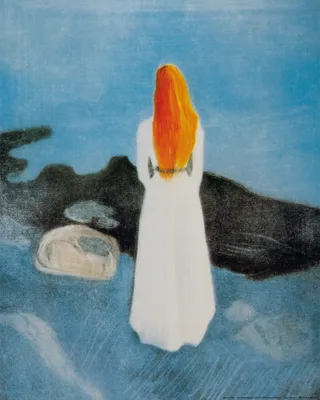 Produktbild von Edvard Munch Kunstdruck Bild - Mädchen Auf Dem Pier, 1901 (50 x 40 cm)