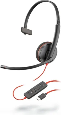 Immagine prodotto di Poly Blackwire C3210 USB-C - Serie 3200 - Cuffia auricolare