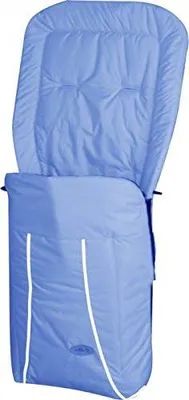 Produktbild von Microfaser-Sommerfußsack Duo Berlin mit 5 Gurtschlitzen und Reflektorstreifen in Eisblau
