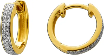 Produktbild von Diamant Creole Gold 585 14K Natur Diamanten 0.20ct