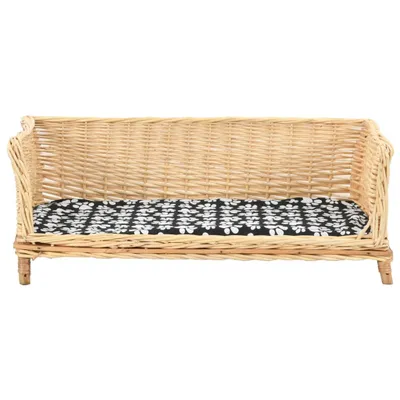 Immagine prodotto di Cesta per Cani con Cuscino 90x54x35 cm Salice Naturale