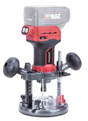 Obrázok produktu pre Akumulátorová horná frézka WORCRAFT CER-S20LiB, 20 V, bezuhlíkový, 114783, bez batérií a nabíjačky