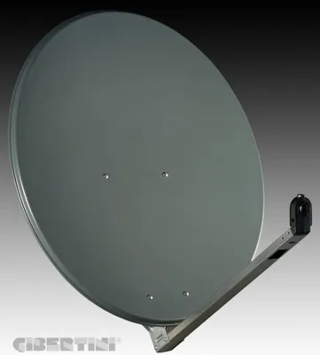Zdjęcie produktu dla Gibertini L 100 cm, antena satelitarna, kolor antracytowy, obsługa HD, kompatybilna z nagrywarką PVR