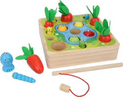 Image de Enfants Jouets en bois Jeux magnétiques Jouets de pêche Enfants Pédagogiques Garçons Filles CadeauxHappy Farm
