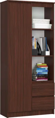 Produktbild von Akord Offenes Regal Wenge 80X35X180 Cm