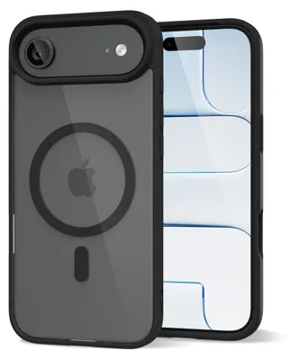Obrázek produktu pro Magnetický kryt pro iPhone Air, kompatibilní s MagSafe, průhledné nárazuvzdorné pouzdro, ochranný zadní kryt Černá