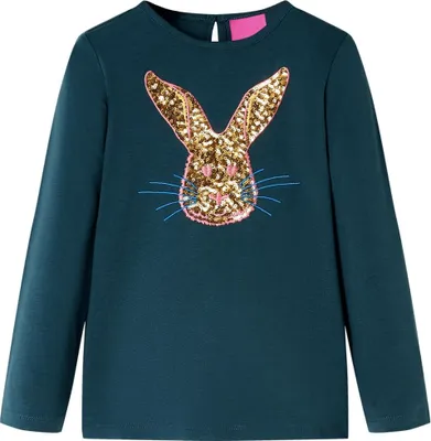 Produktbild von Kinder-Langarmshirt Dunkelgrün 104