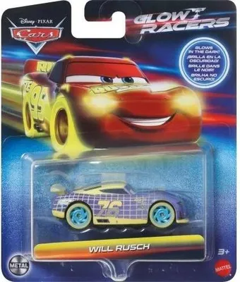 Image de Disney Pixar Cars HVF08, Véhicule de course, 3 ans, métal, violet, jaune