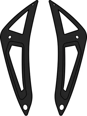 Zdjęcie produktu dla Górne wloty powietrza Matt Black Kask Airoh Aviator ACE