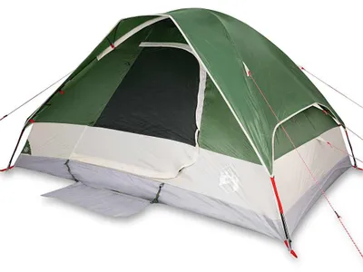 Produktbild von vidaXL Kuppel-Campingzelt 4 Personen Grün Wasserdicht