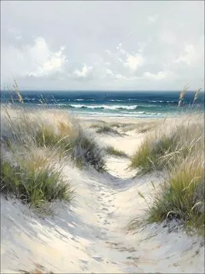 Produktbild von Leinwandbild At The Beach 57x77 cm
