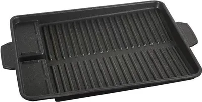 Produktbild von Grillplatte 1 Stück, Antihaftbeschichtete Aluminium-Grillplatte 37 x 26 cm, Für Campingkocher Elektrokocher BBQ