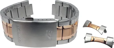 Produktbild von Casio Edifice Chronograph Uhrenarmband 22mm Edelstahl bicolor EFR-552