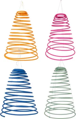 Immagine prodotto di Spirali alla citronella contro le zanzare – Set di 4 spirali colorate repellenti per insetti – Protezione antizanzare per esterni