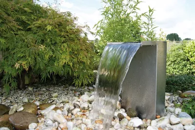Produktbild von Ubbink Wasserfall LED Set Venezia Edelstahl 1312088