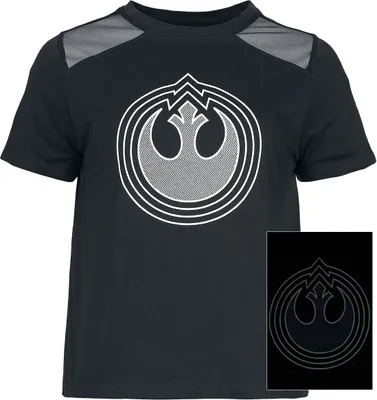Produktbild von Star Wars T-Shirt Damen Rebel Logo schwarz XL