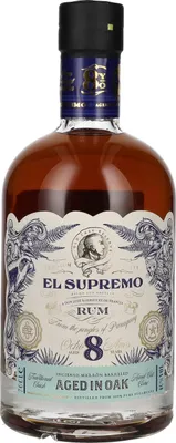 Produktbild von El Supremo 8 Year Old OAK CASK Rum 40% Vol. 0,7l