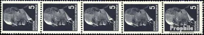Produktbild von Briefmarken DDR 1967 Mi 845X R Fünferstreifen postfrisch Ulbricht