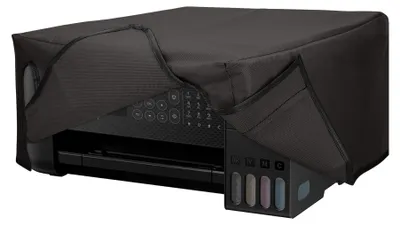 Produktbild von kwmobile Cover kompatibel mit Epson EcoTank ET-4800 / EcoTank ET-4810 - Tasche Hülle Drucker - Staubschutzhülle Schutzhaube Schutzhülle - Dunkelgrau