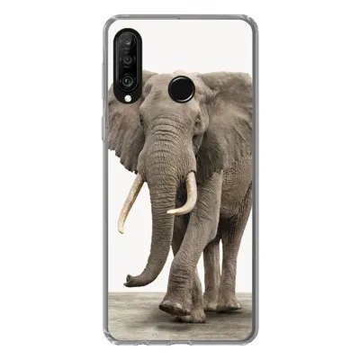 Produktbild von MuchoWow® Handyhülle Schutzhülle Hülle für Huawei P30 Lite Elefant - Kinder - Tiere - Mädchen Silikon Softcase Handy Hülle - Handyhülle