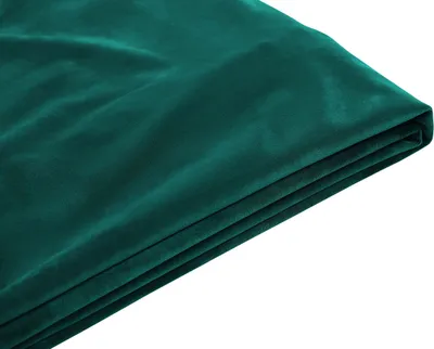 Produktbild von BELIANI Bezug für Bett FITOU Dunkelgrün 180 x 200 cm Samtstoff