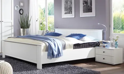 Produktbild von Schlafzimmer Set 3-teilig CROPANI-43 mit Bett 180x200 in weiß