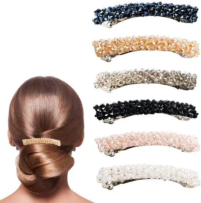 Immagine prodotto di Set da 6 fermagli per capelli con cristalli – Accessori per capelli da donna
