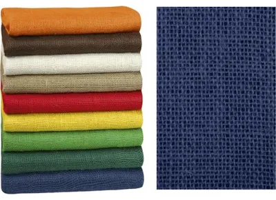 Zdjęcie produktu dla Dekoracyjna płachta jutowa - 1,3 m x 3 m - Niebieska